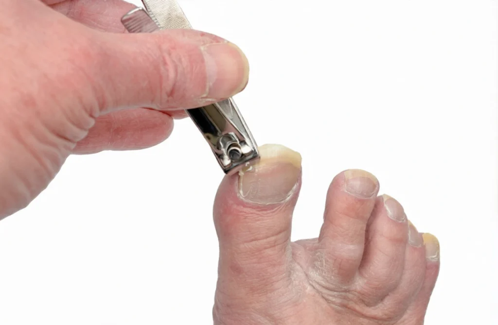 Improper nail cutting