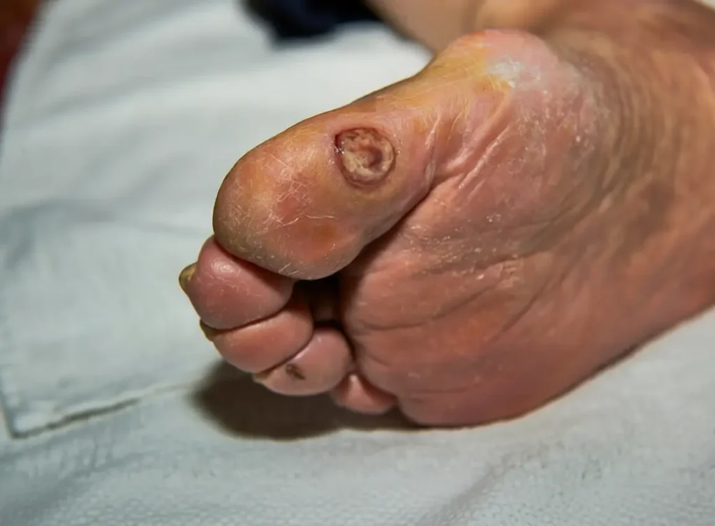 diabetic foot ulcer symptoms
